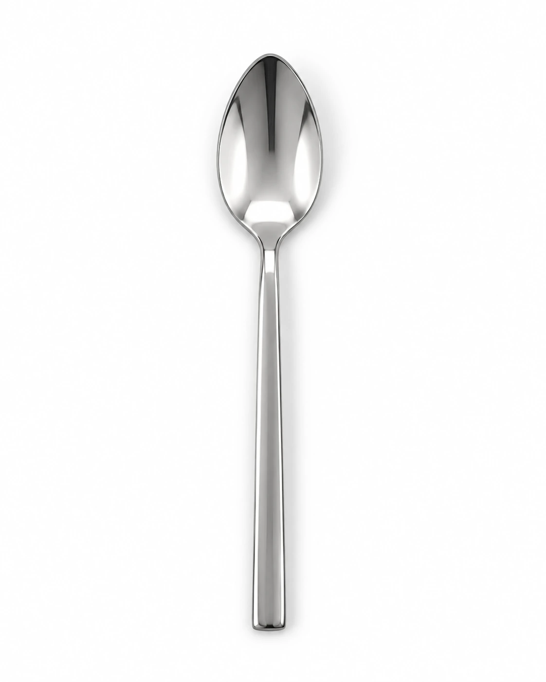 Stainless steel tea spoons with oval bowls, in a 12-piece pack